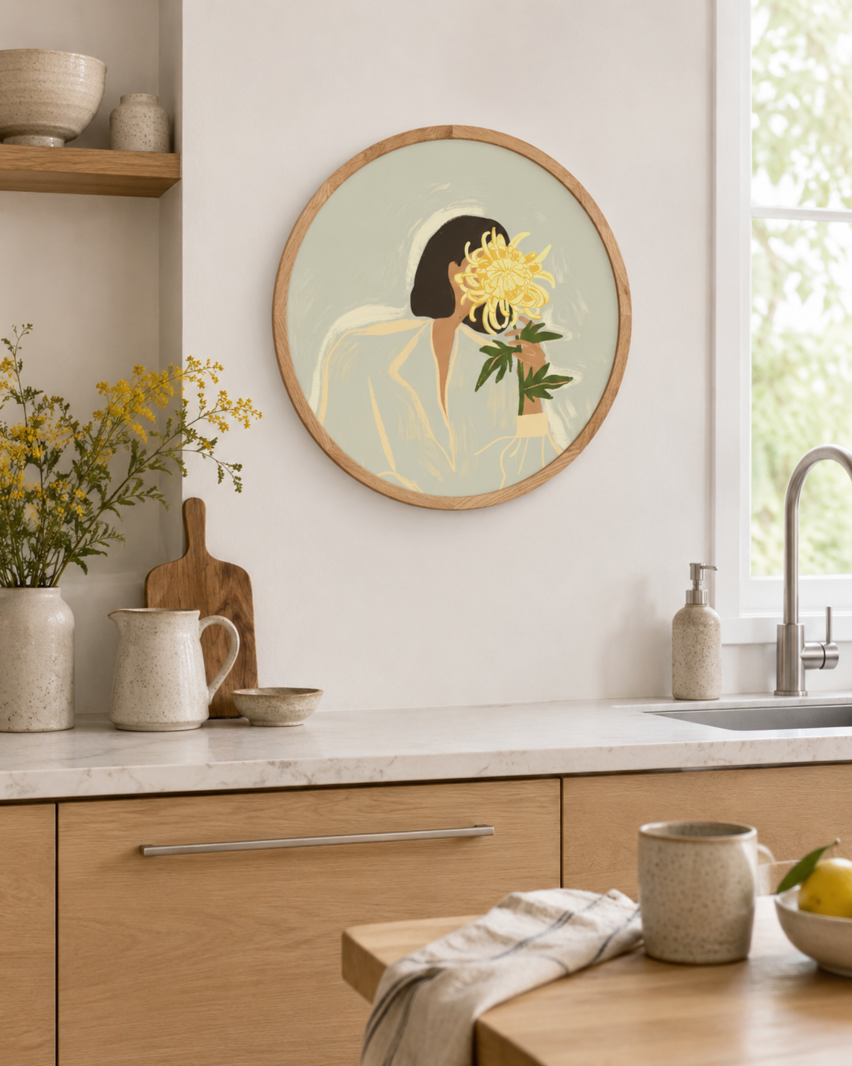 Arty Guava - Girl with a yellow flower
