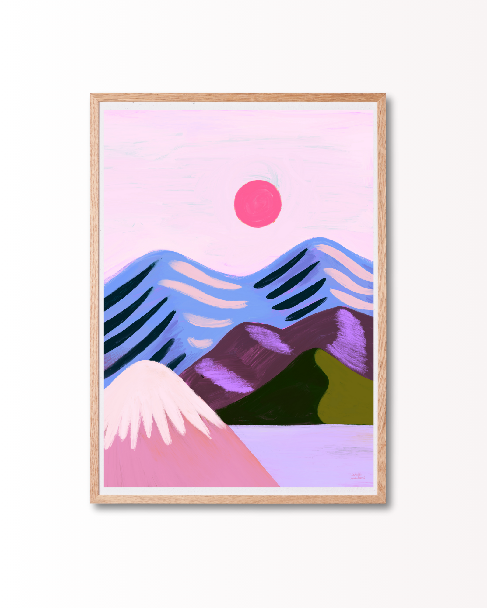 Michelle Carlslund - Pink sol lilla hav