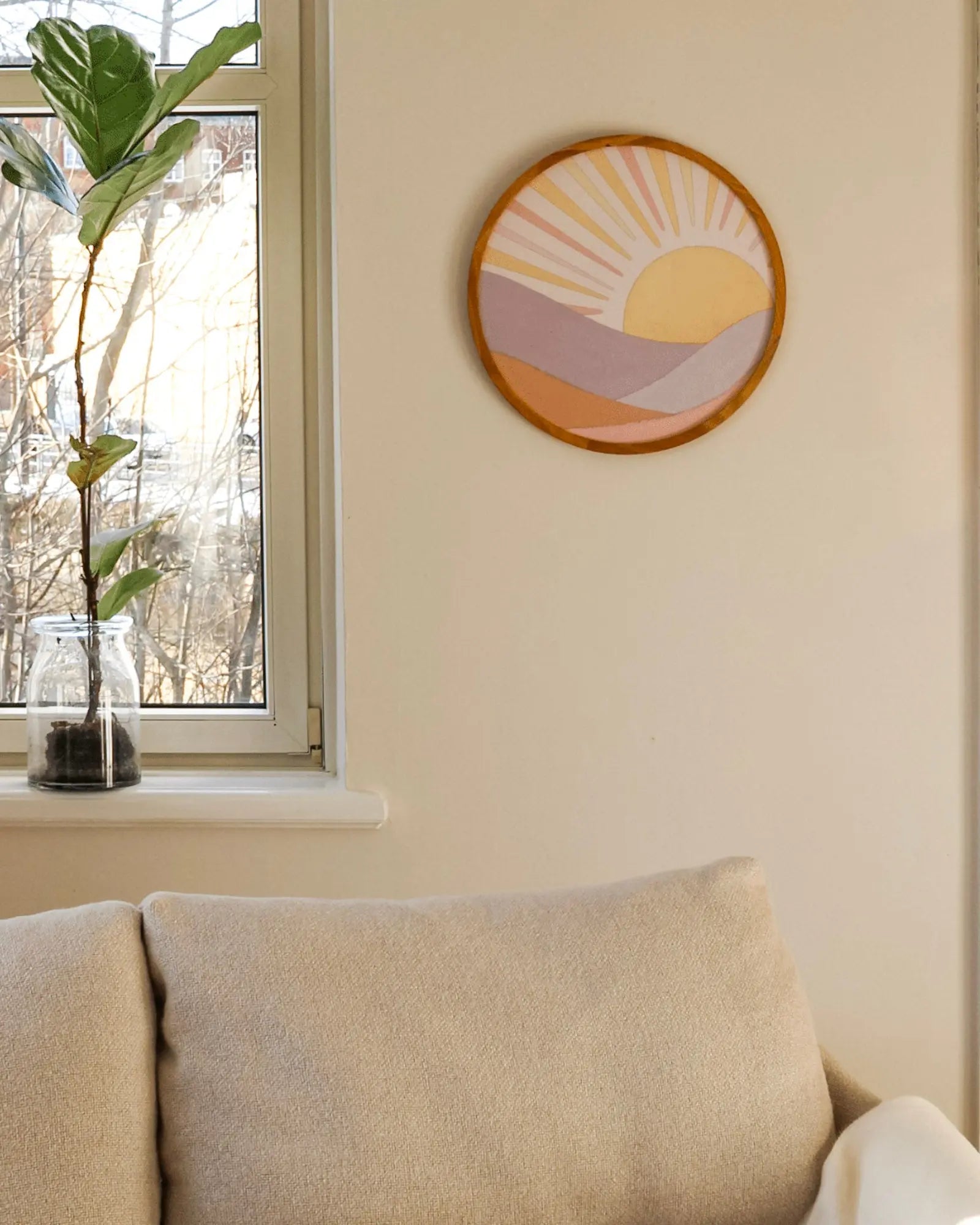 Lesia Jelis - Enjoying the Sunset (Round)