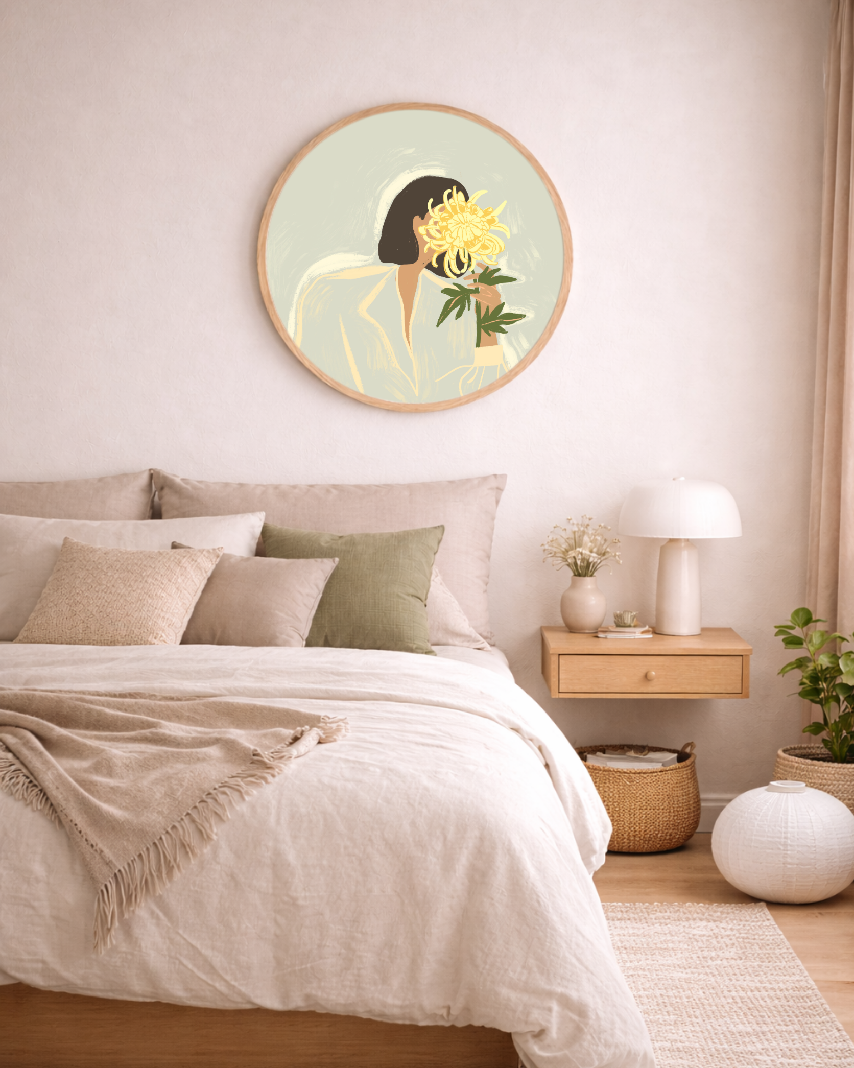 Arty Guava - Girl with a yellow flower