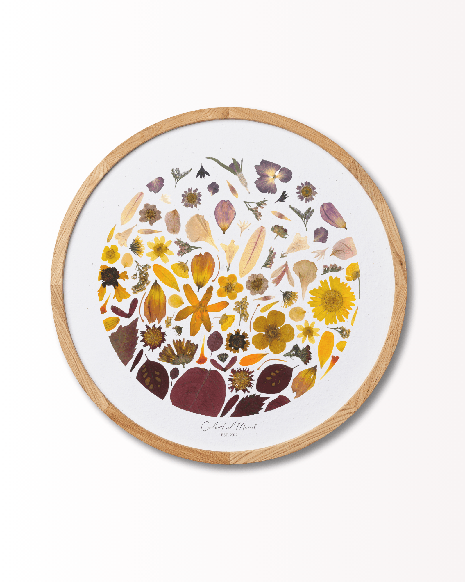 Colorful Mind Studio - Blooming Sunset (rund) - Papirværk