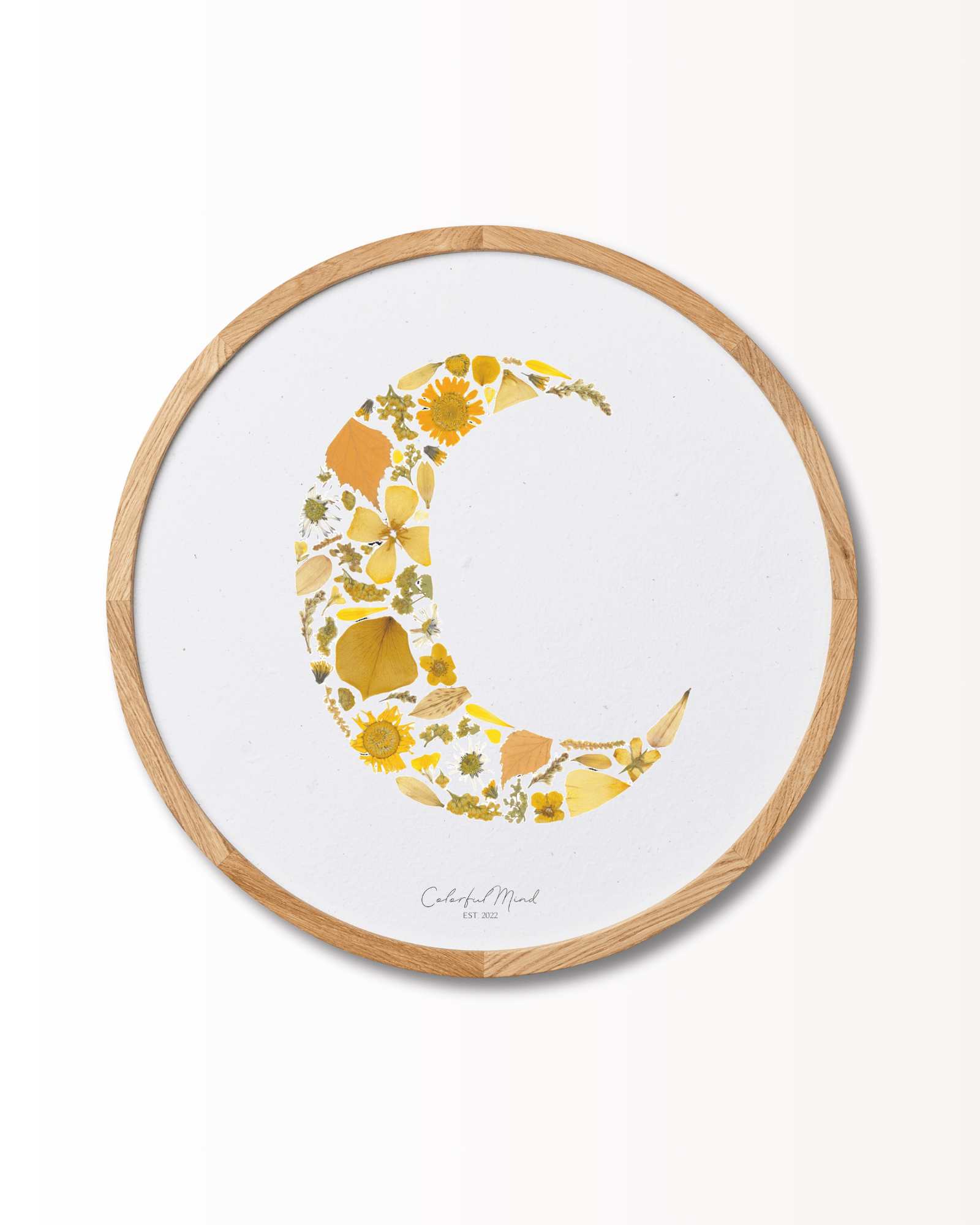 Colorful Mind Studio - Moon Flowers (rund) - Papirværk