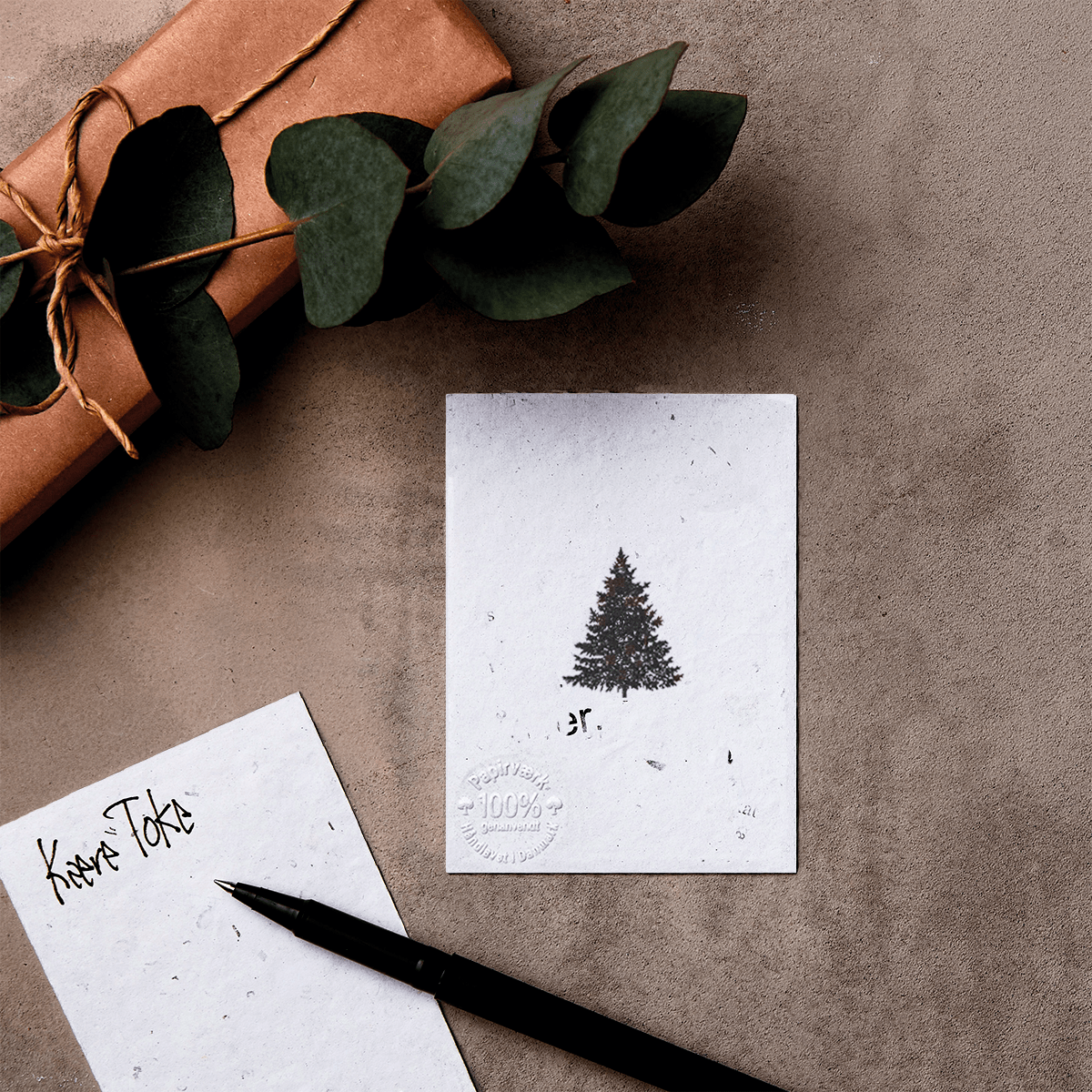 Juletræet - 3 stk (6,75x9 cm) - Papirværk