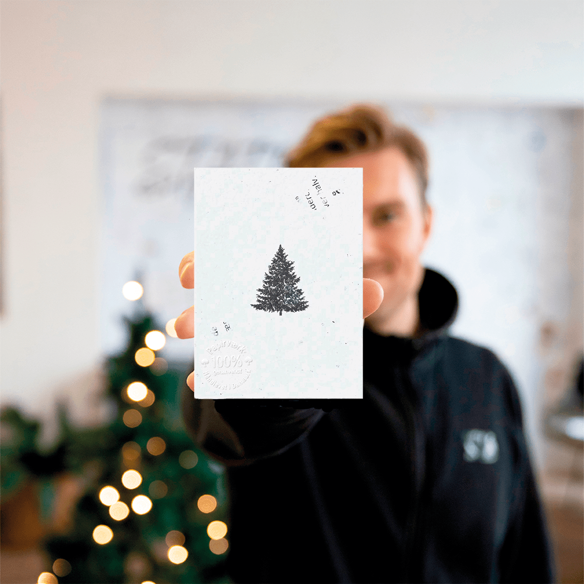 Juletræet - 3 stk (9x13,5 cm) - Papirværk