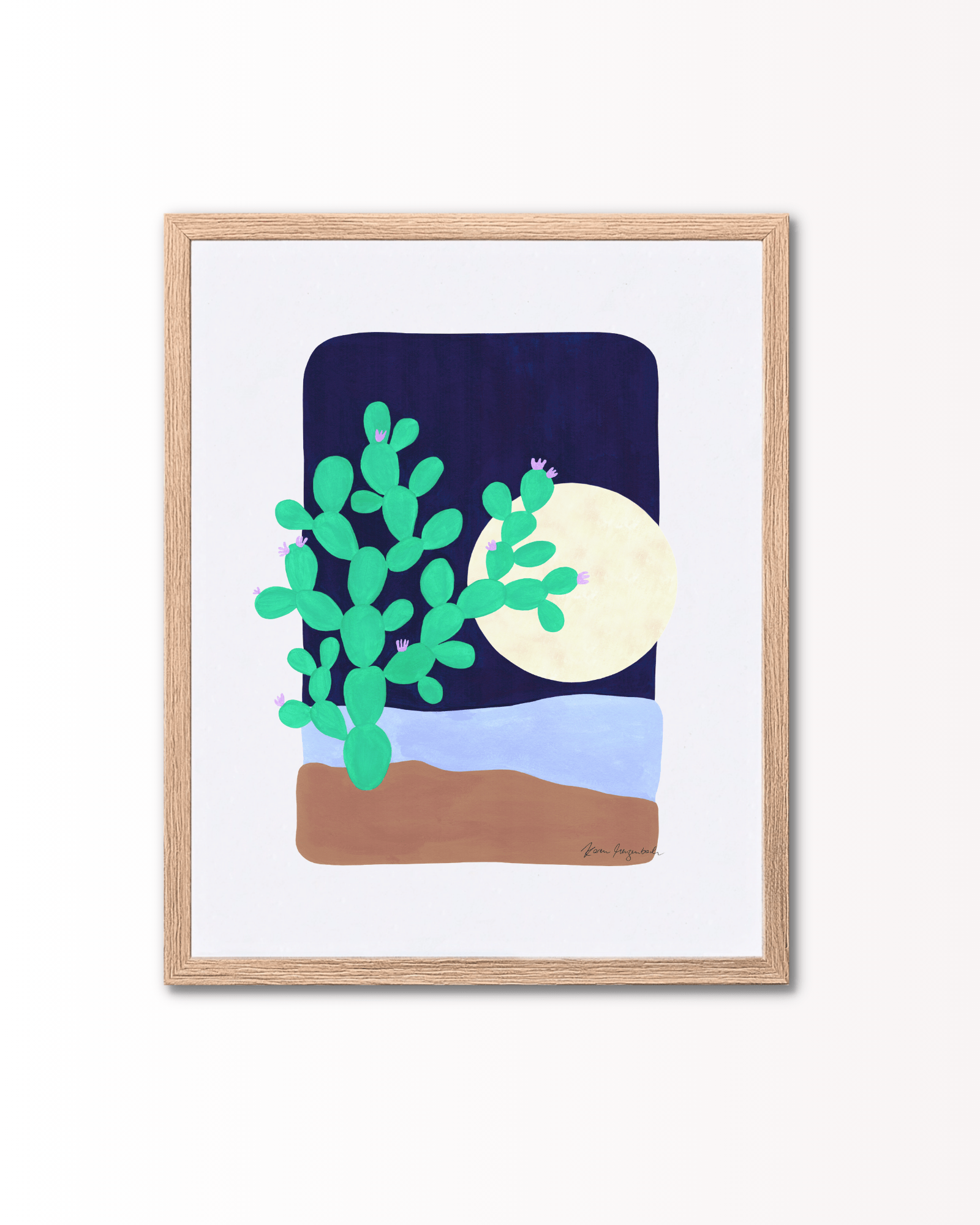 Karen Menzenbach - Cactus & Moonlight - Papirværk