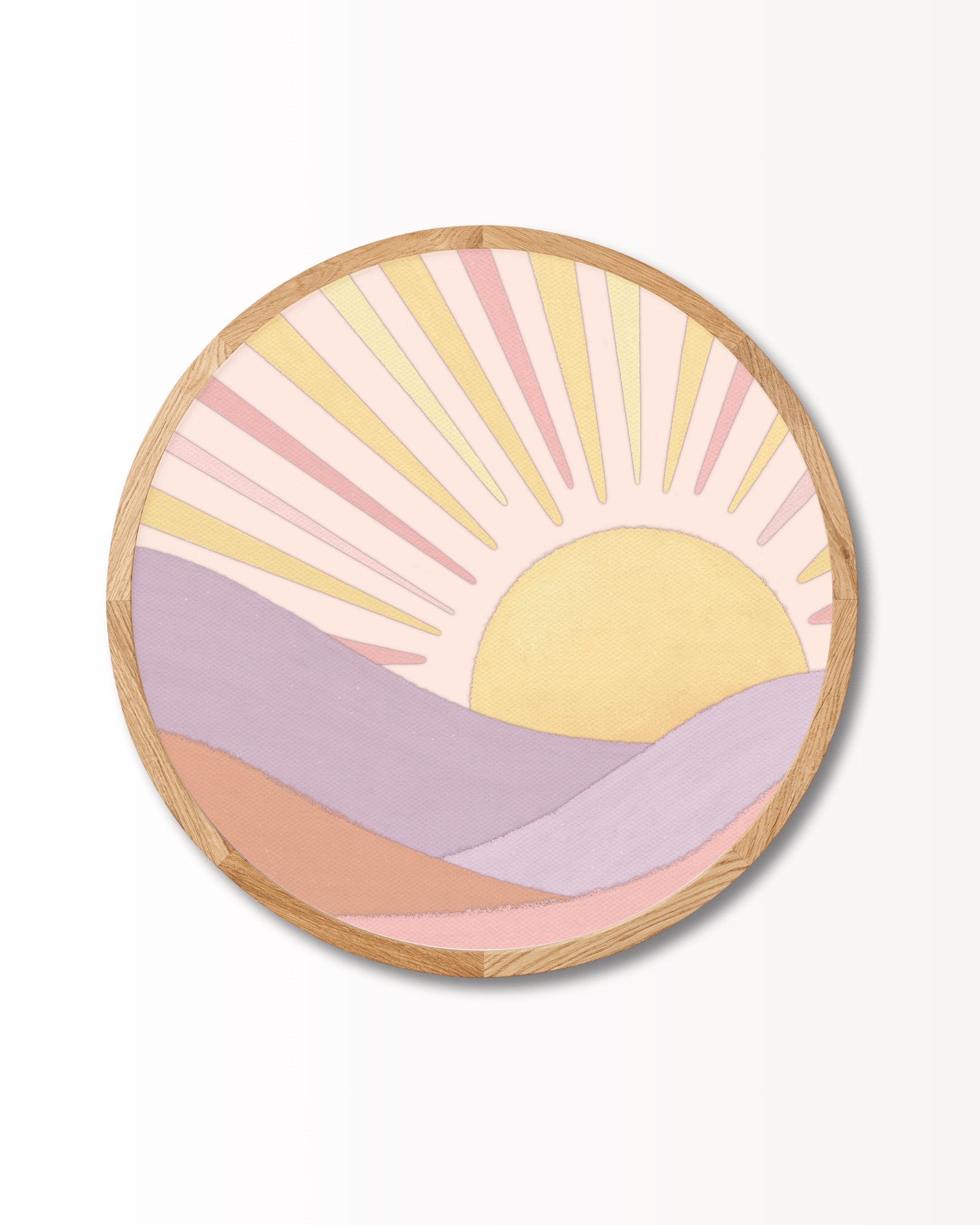 Lesia Jelis - Enjoying the Sunset (Rund) - Papirværk