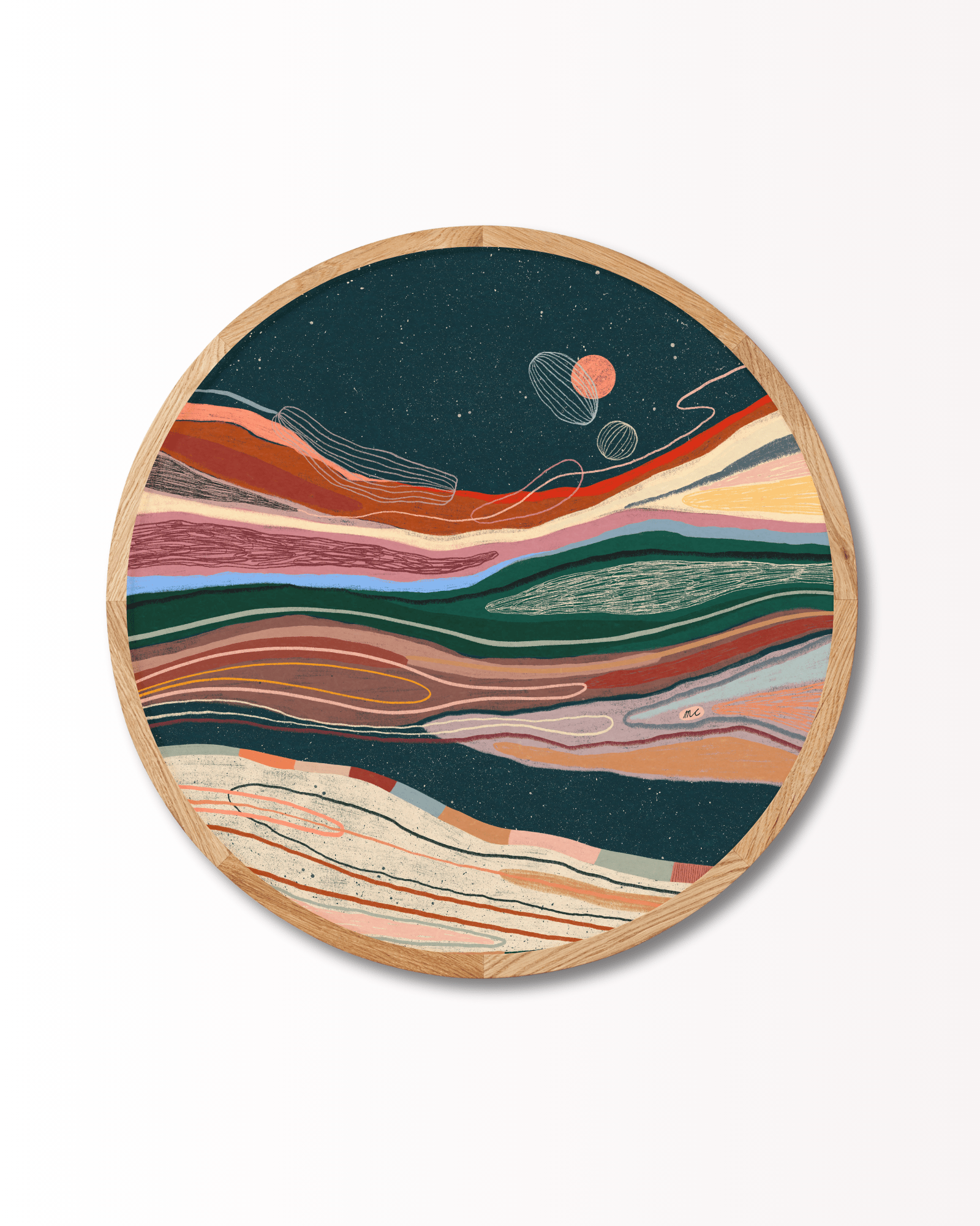 Marina Ester Castaldo - From the Stars - Limited ed. (Rund) - Papirværk