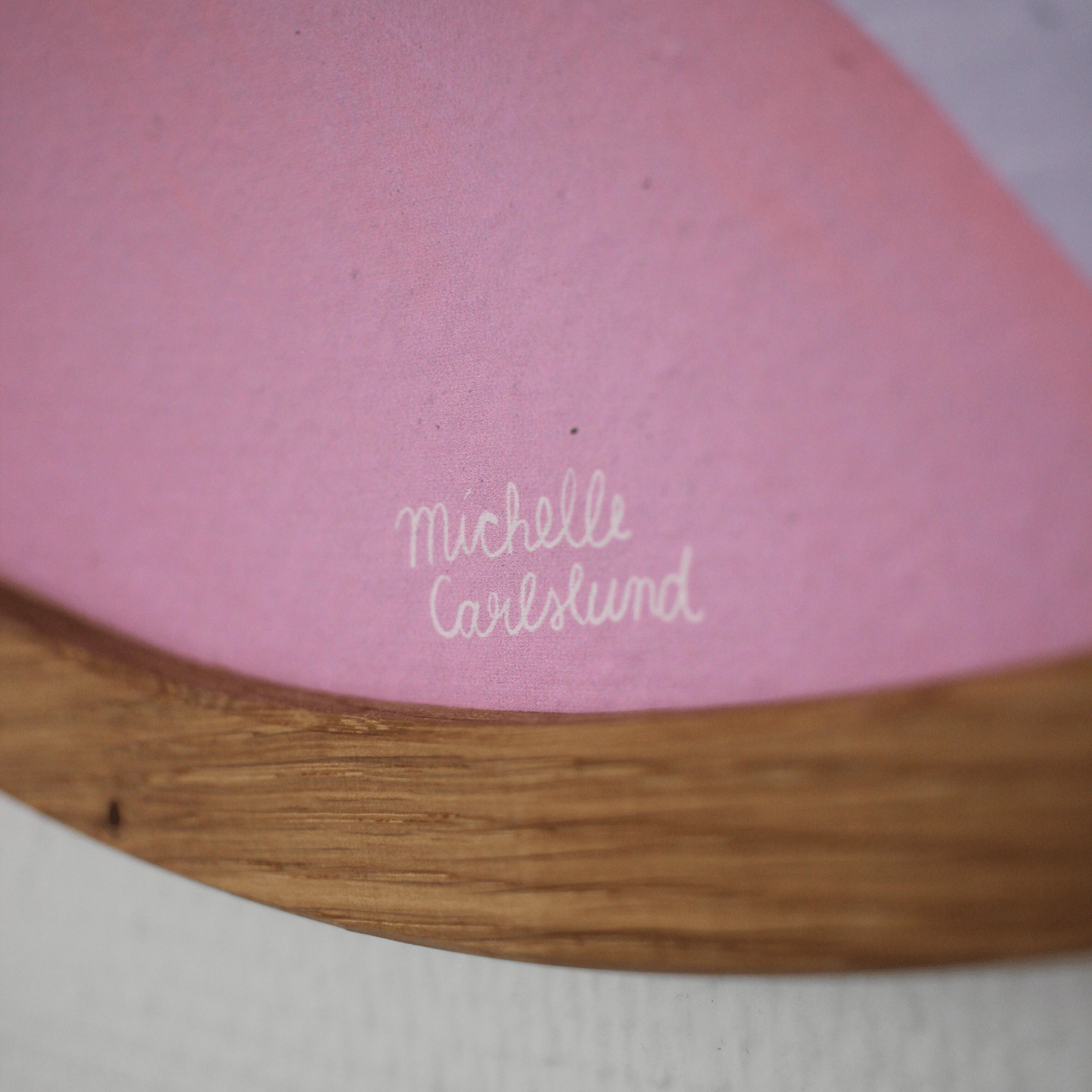Michelle Carlslund - Pink sol lilla hav - Limited ed. (Rund) - Papirværk
