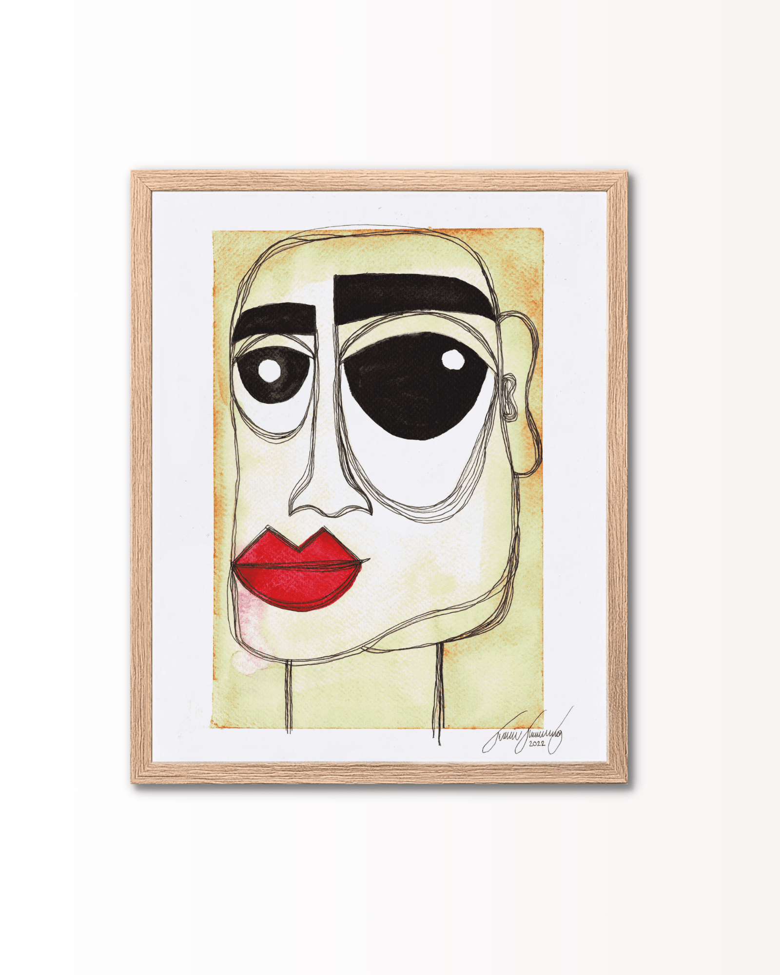 Tina Thorborg - The Unknown Man Yellow - Papirværk