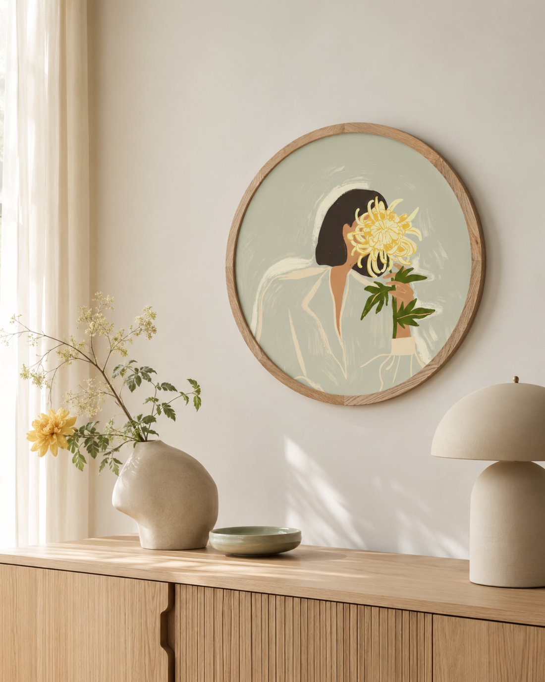 Arty Guava - Girl with a yellow flower