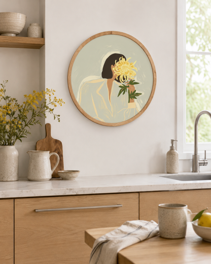 Arty Guava - Girl with a yellow flower