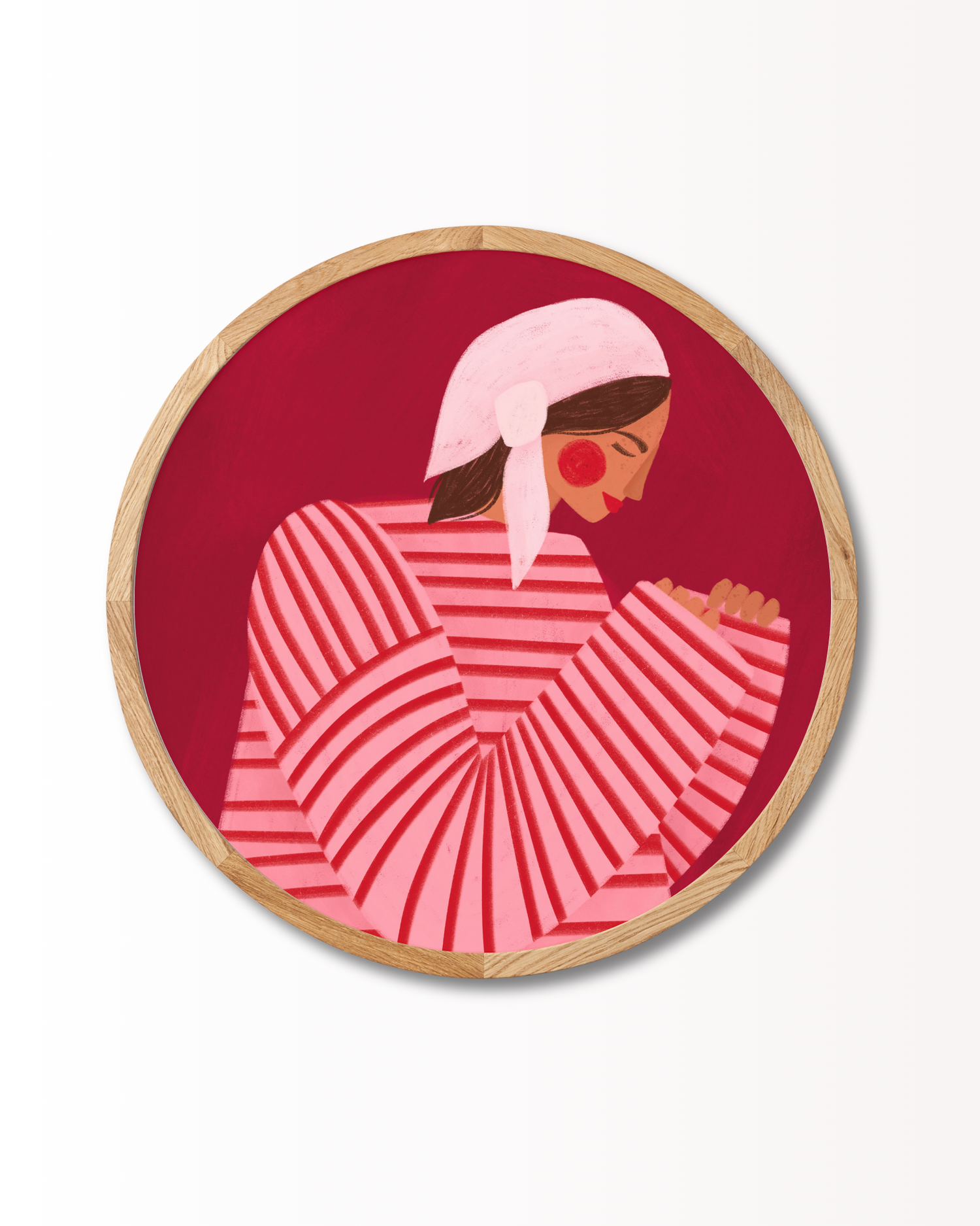 Bea Müller - Girl in red and pink