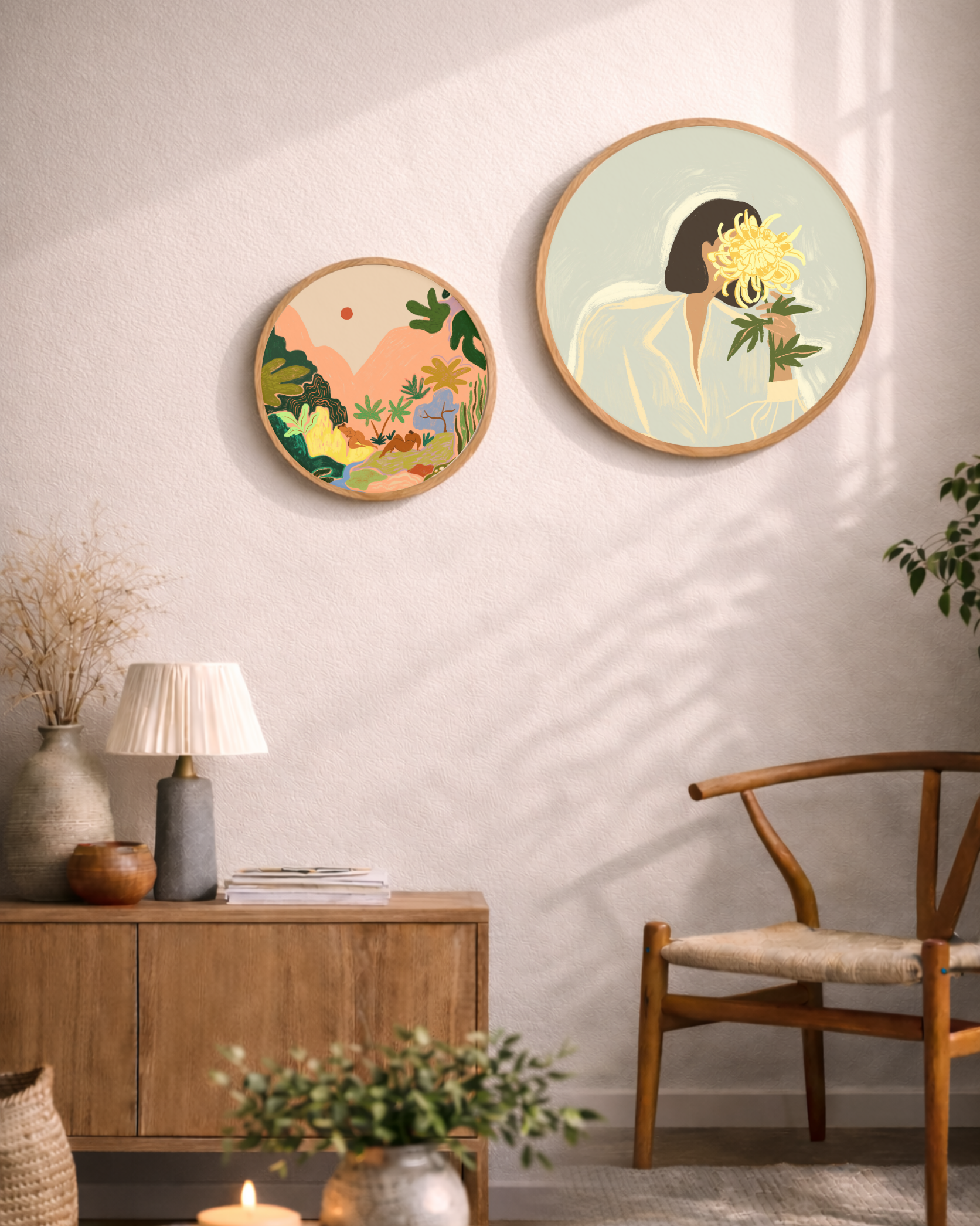 Arty Guava - Girl with a yellow flower