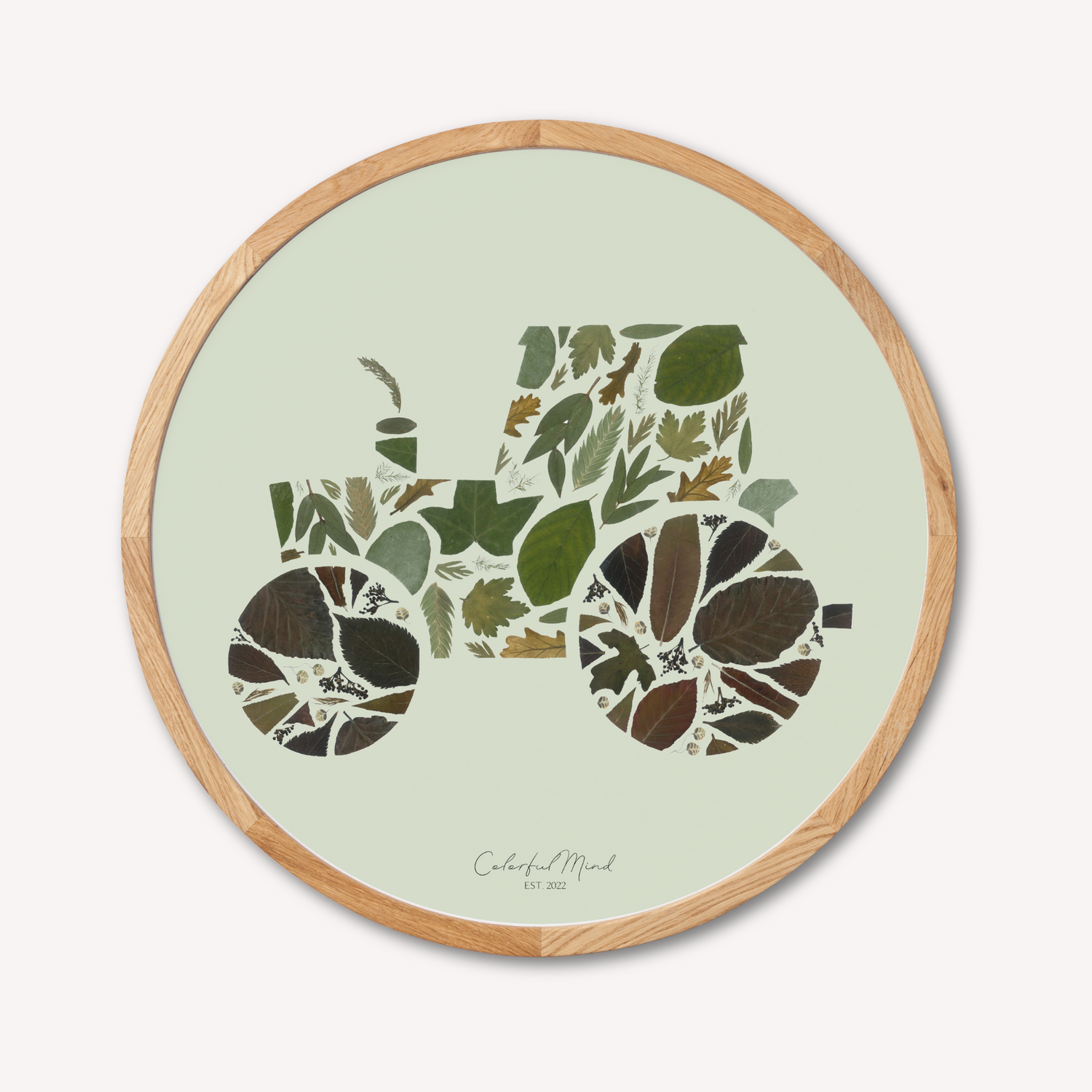 Colorful Mind Studio - Green Leaf Machine (round)