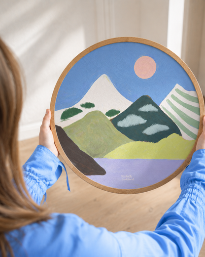 Michelle Carlslund - Snow mountains sun - Limited ed. (Round) 