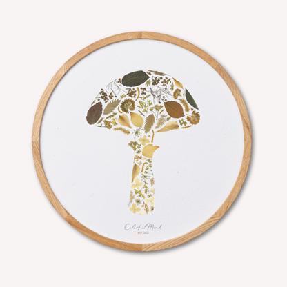Colorful Mind Studio - Mushroom Flowers (round)