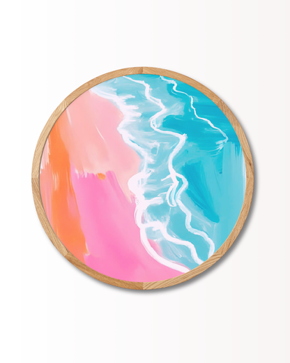 Michelle Carlslund - Pink sun purple sea - Limited ed. (Round) 