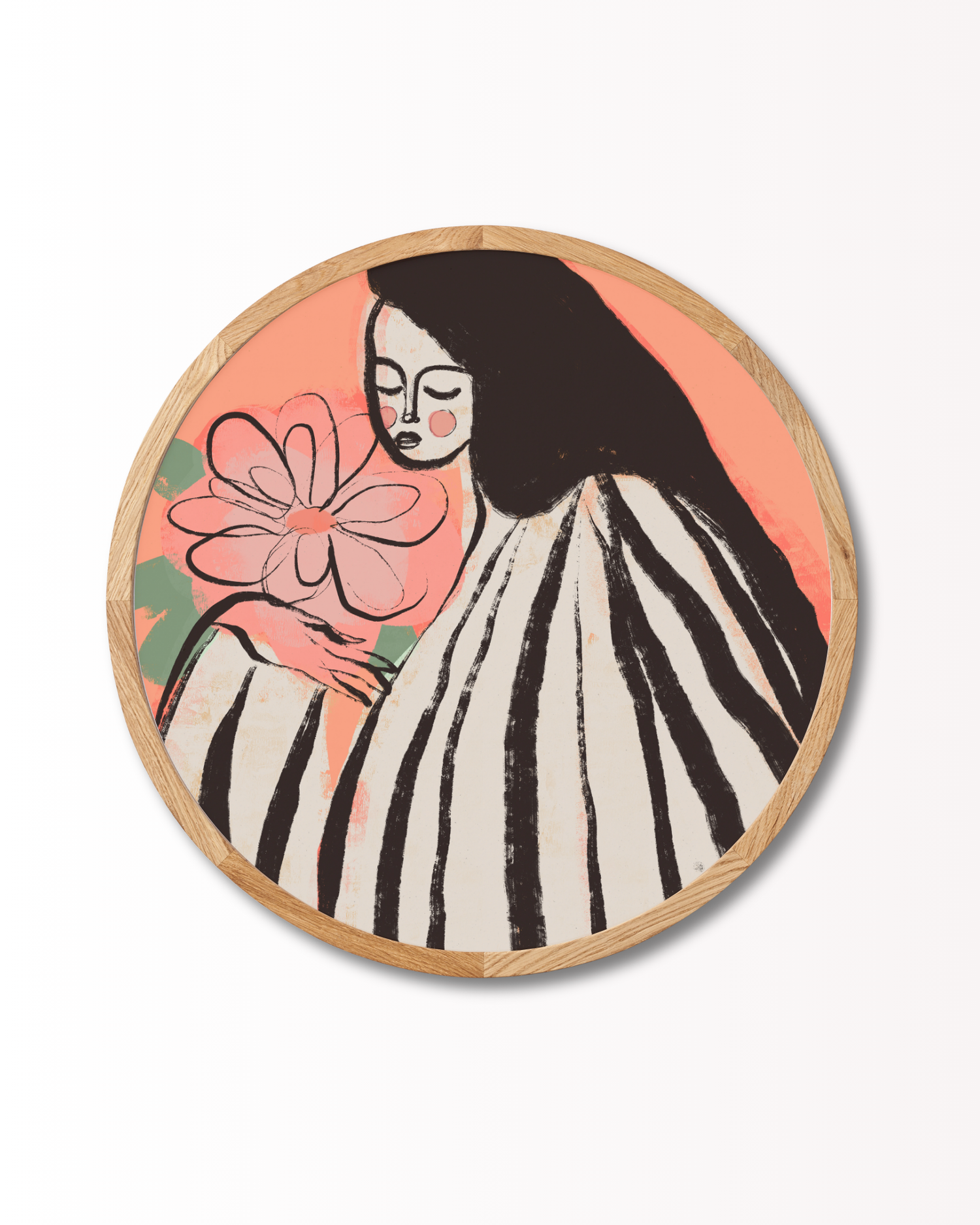 Michelle Carlslund - Pink sun purple sea - Limited ed. (Round) 