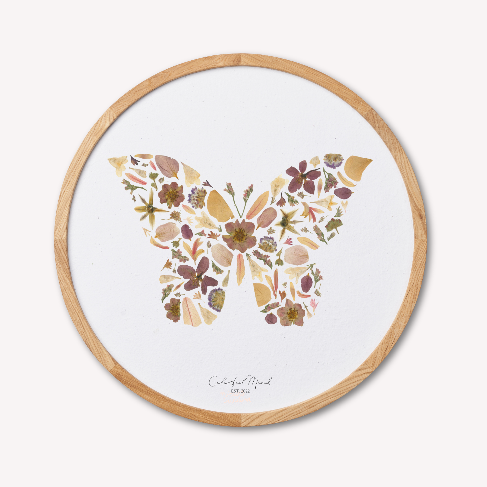 Colorful Mind Studio - Wings of Flowers (round)