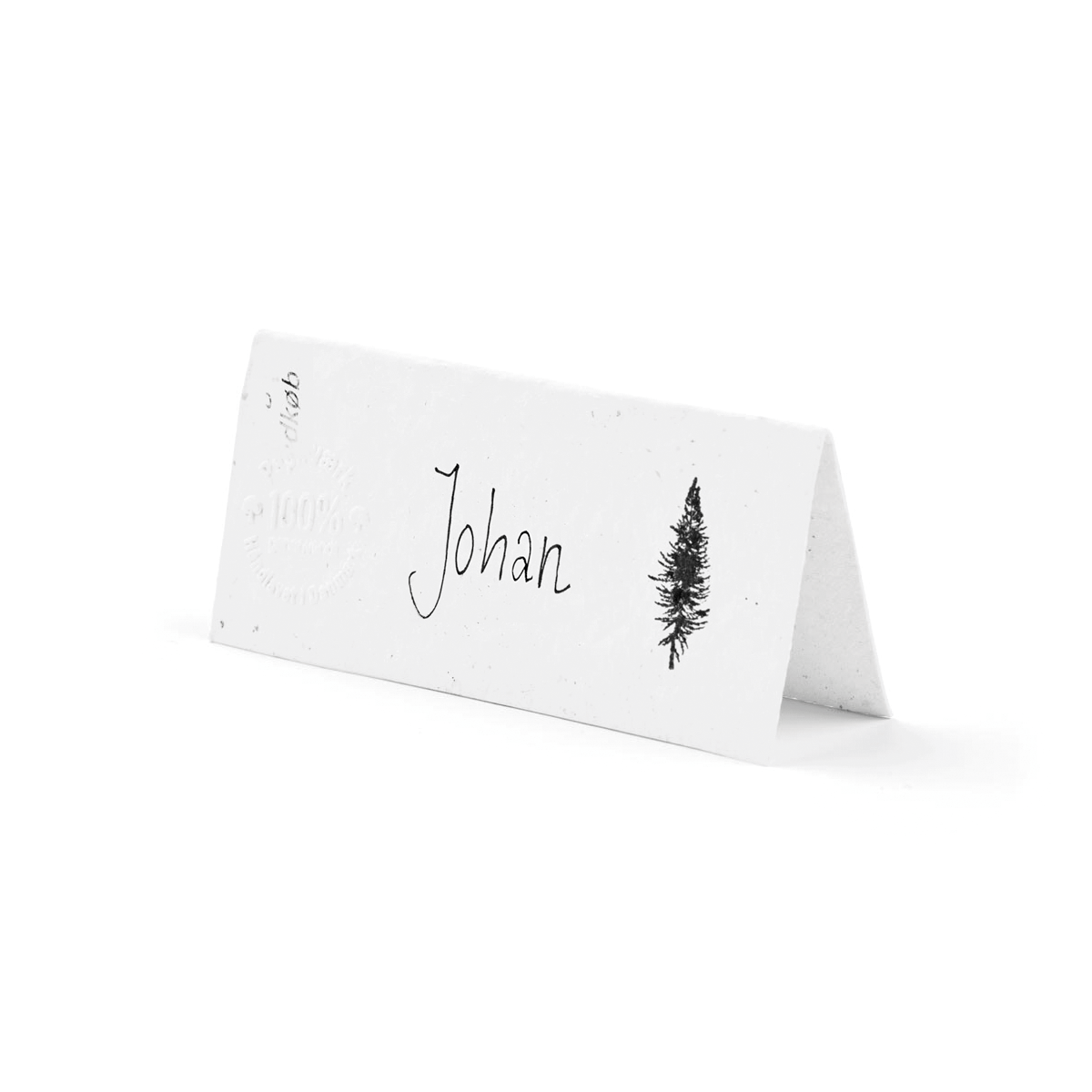 Bordkort - Grantræet - 20 stk (4x9 cm) - Papirværk