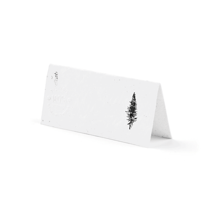 Bordkort - Grantræet - 20 stk (4x9 cm) - Papirværk