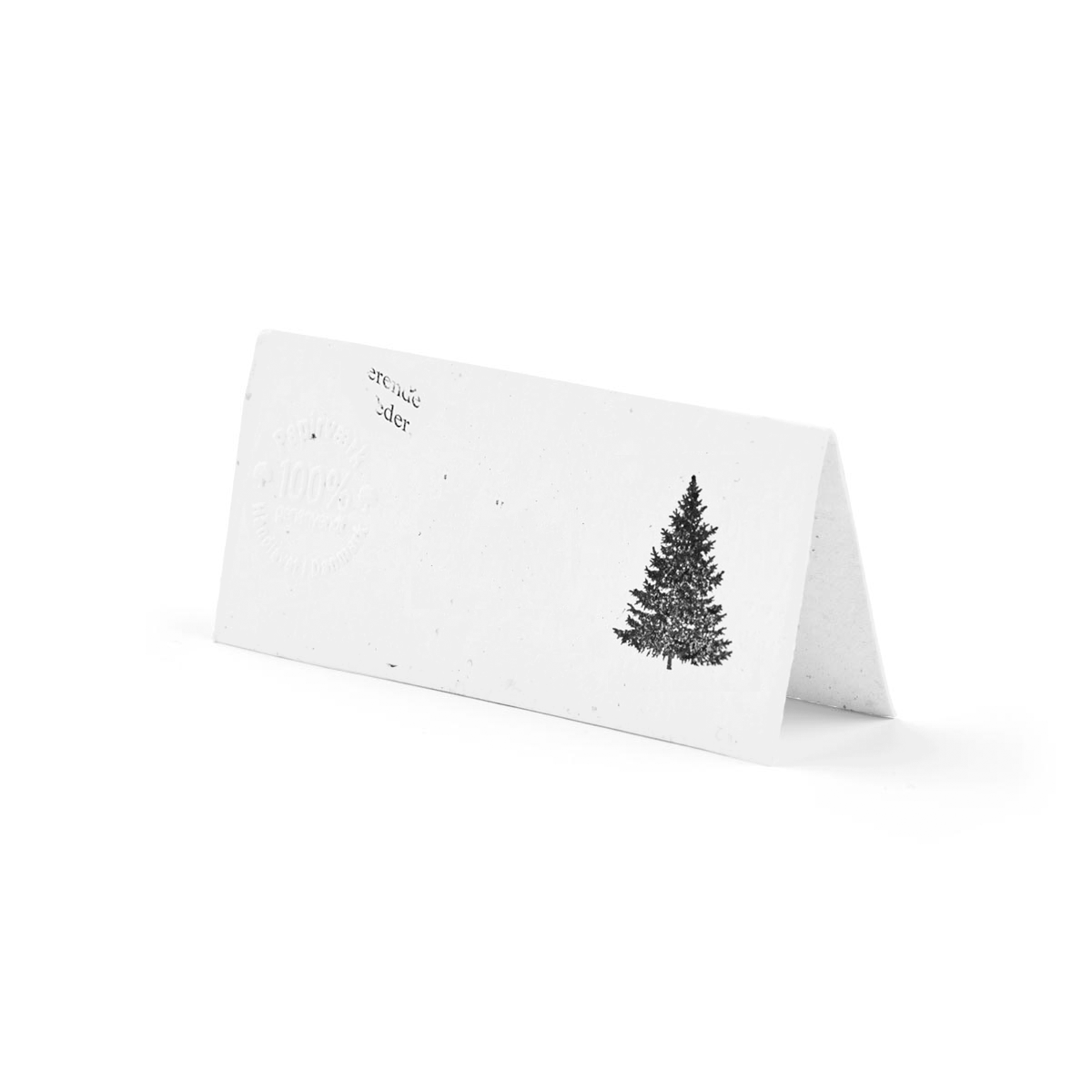 Bordkort - Juletræet - 20 stk (4x9 cm) - Papirværk