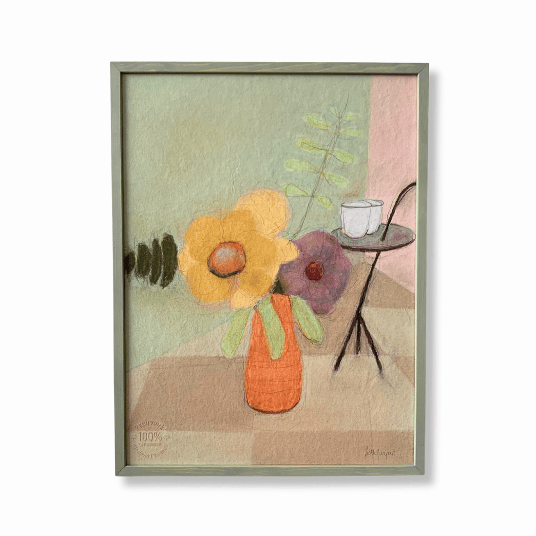 Lotte Neupart - Birthday Flowers - Original - Papirværk