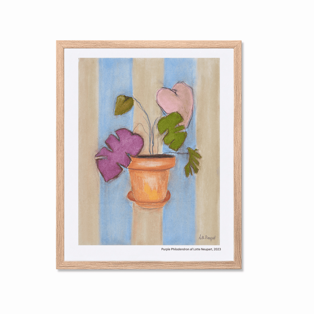 Lotte Neupart - Purple Philodendron - Papirværk