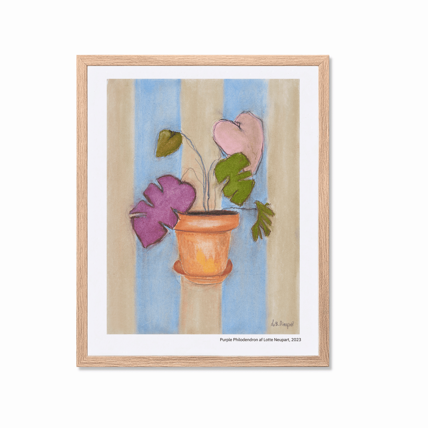 Lotte Neupart - Purple Philodendron - Papirværk