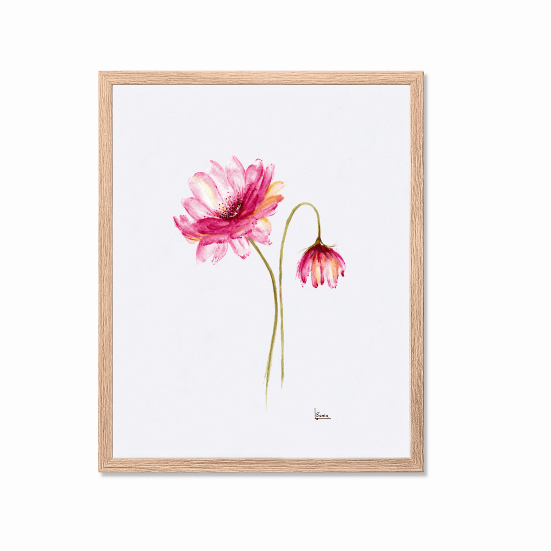 Sama - Pink Flower - Papirværk